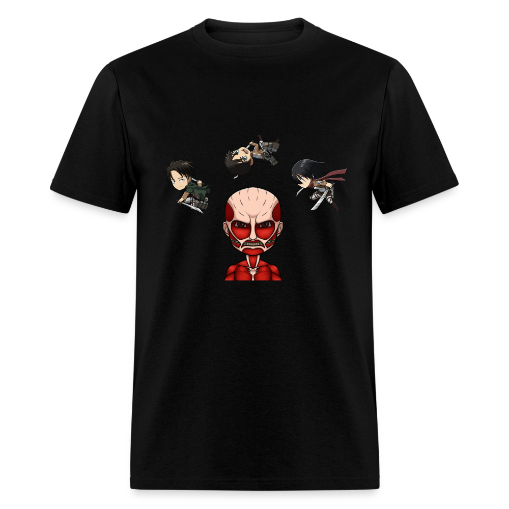 Attack on Titan T-Shirt ANIMEinU - black