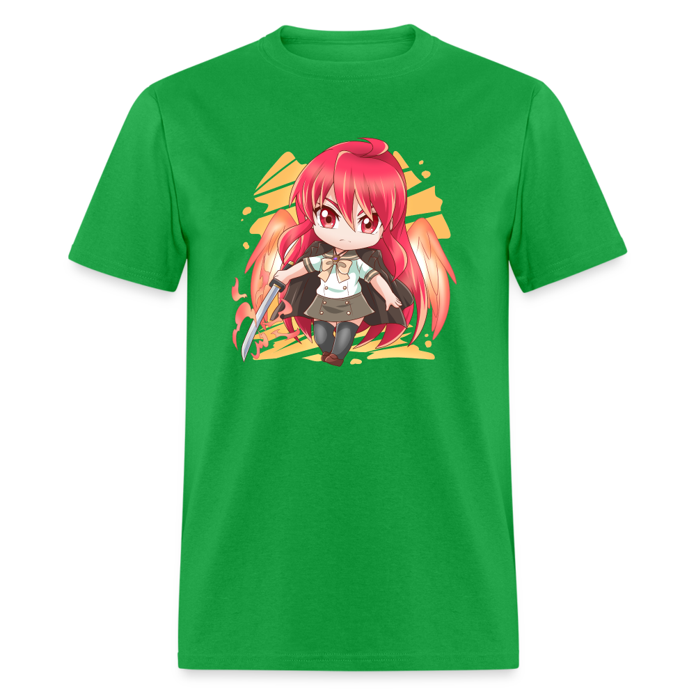 Shana T-Shirt Black ANIMEinU - bright green