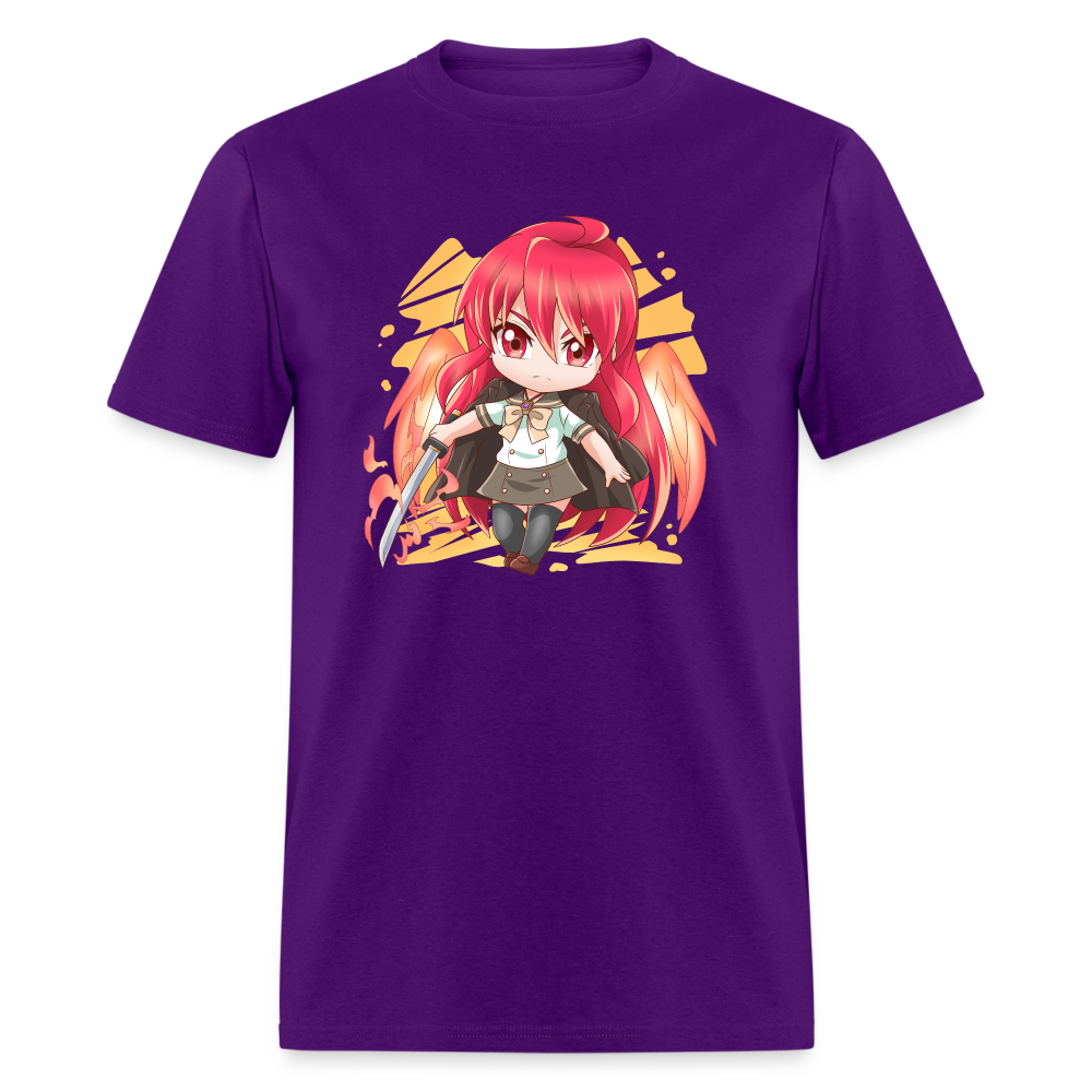 Shana T-Shirt Black ANIMEinU - purple