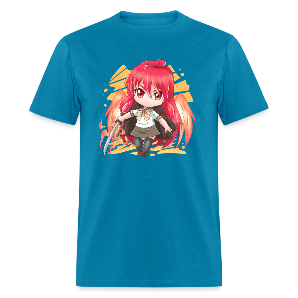 Shana T-Shirt Black ANIMEinU - turquoise