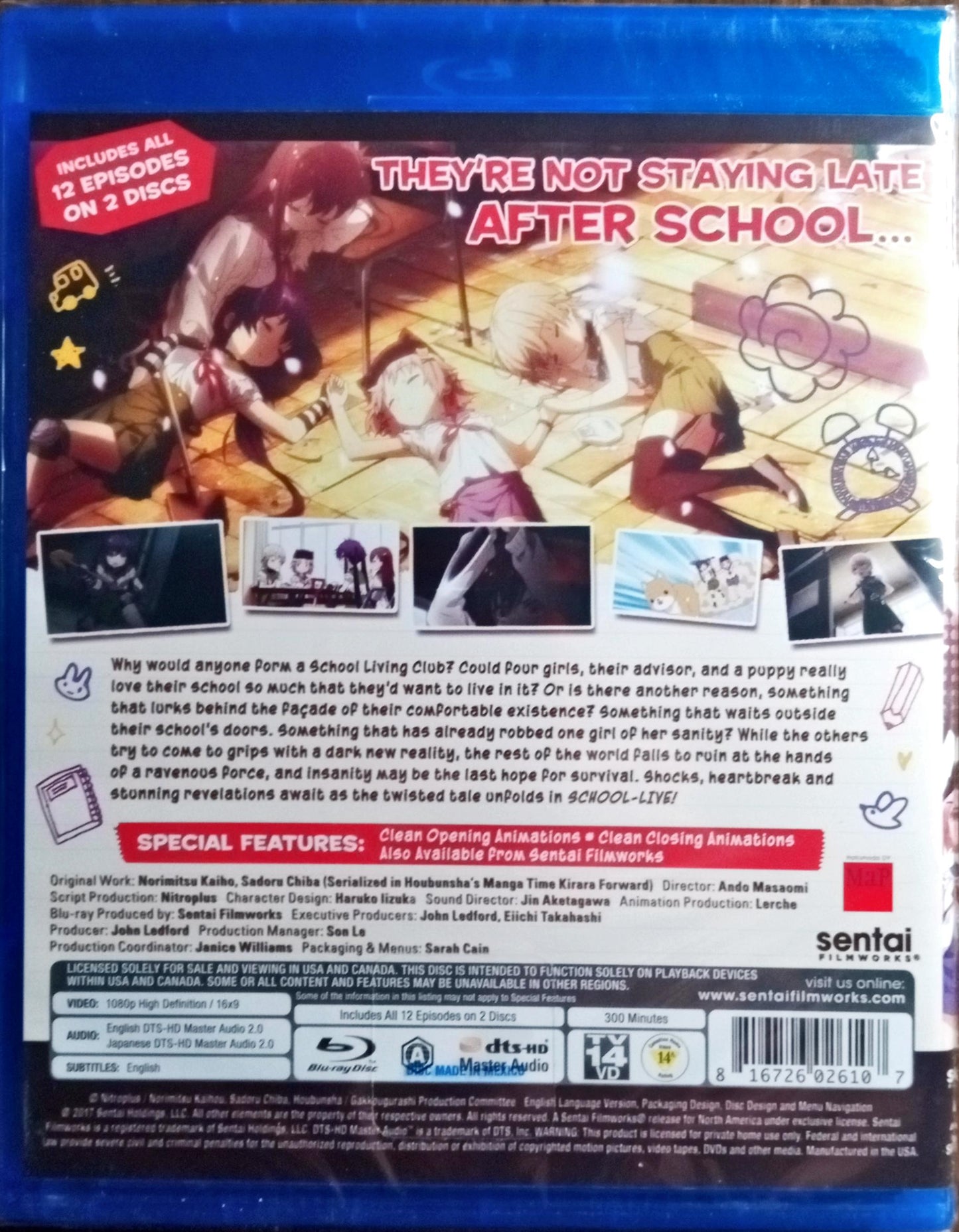 SCHOOL-LIVE! Blu-ray Complete Collection Sealed