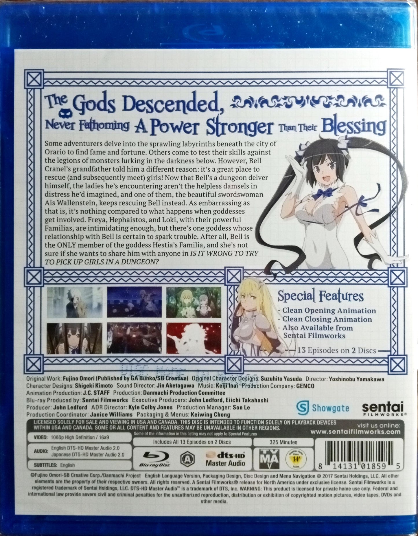 Is It Wrong to Try to Pick Up Girls in a Dungeon? Blu-ray Complete Collection