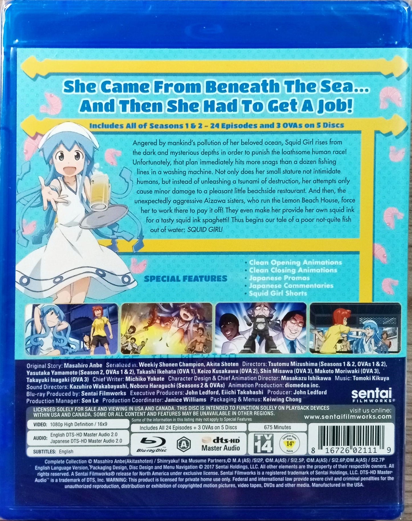 The Squid Girl Blu-ray Complete Collection Sealed