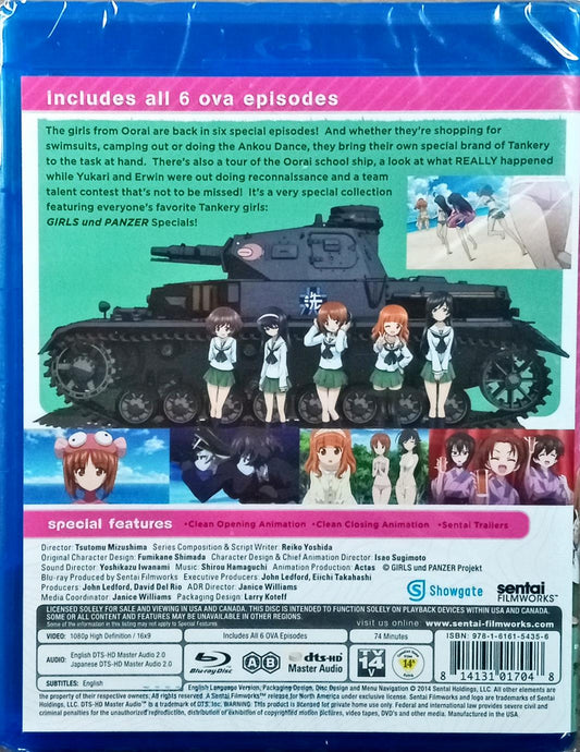 Girls und Panzer Blu-ray OVA Collection Sealed