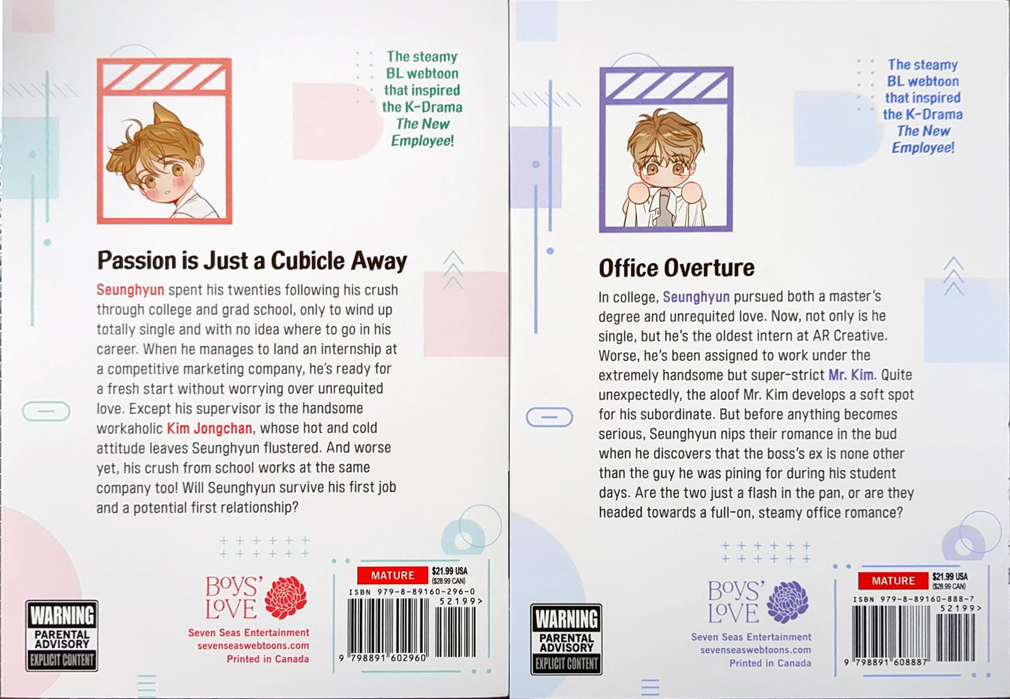 The New Recuit 1 and 2 Manga Moscareto, Zec, Full color, BL Yaoi Romance Mature