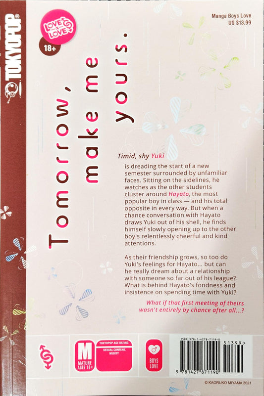 Tomorrow, Make Me Yours, Kaoruko Miyama, Manga, BL, Yaoi, Romance, Mature
