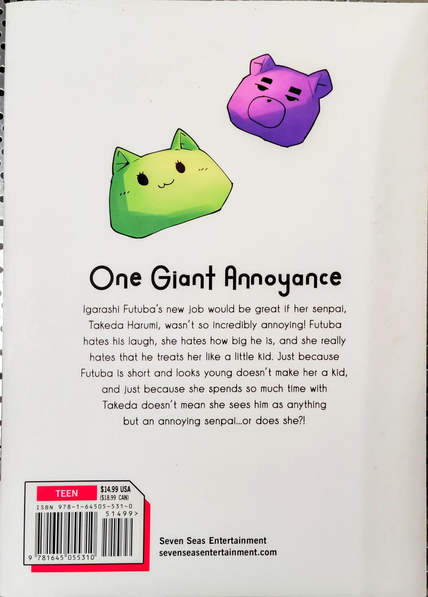 My Senpai is Annoying, Shiromanta, Manga Vol 1