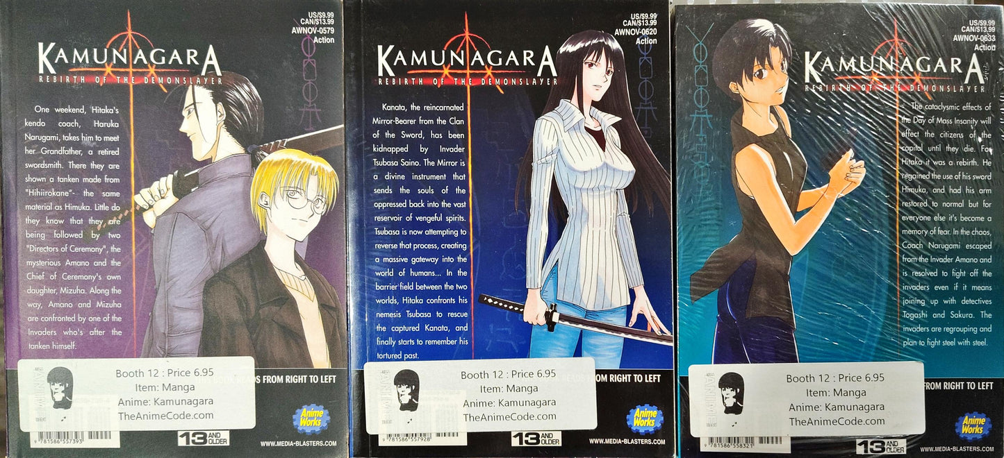 Kamunagara Rebirth of the Demonslayer, Hajime Yamamura, Manga Vol 4, 5, and 6