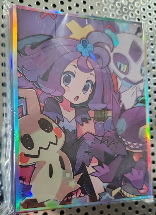 Acerola alongside Mimikyu, Pokemon, Anime Card Sleeves 60 Standard Card Size