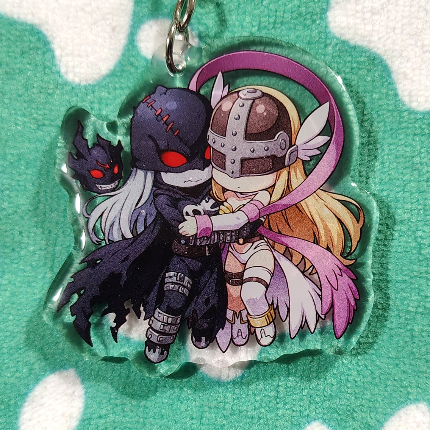 Digimon Angewomon and LadyDevimon ANIMEinU Keychain