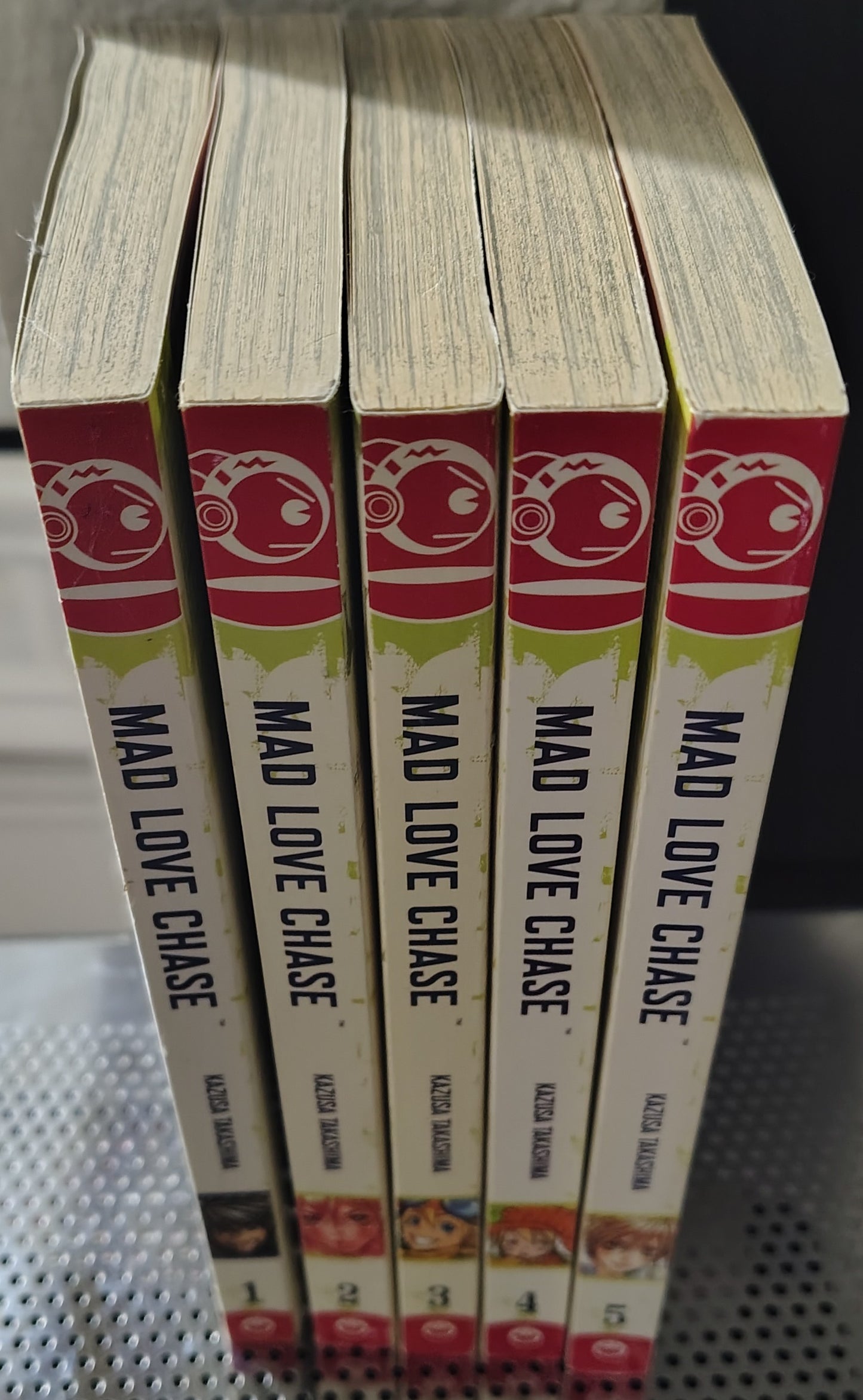 Mad Love Chase Manga, Kazusa Takashima, Volume 1, 2, 3, 4, and 5