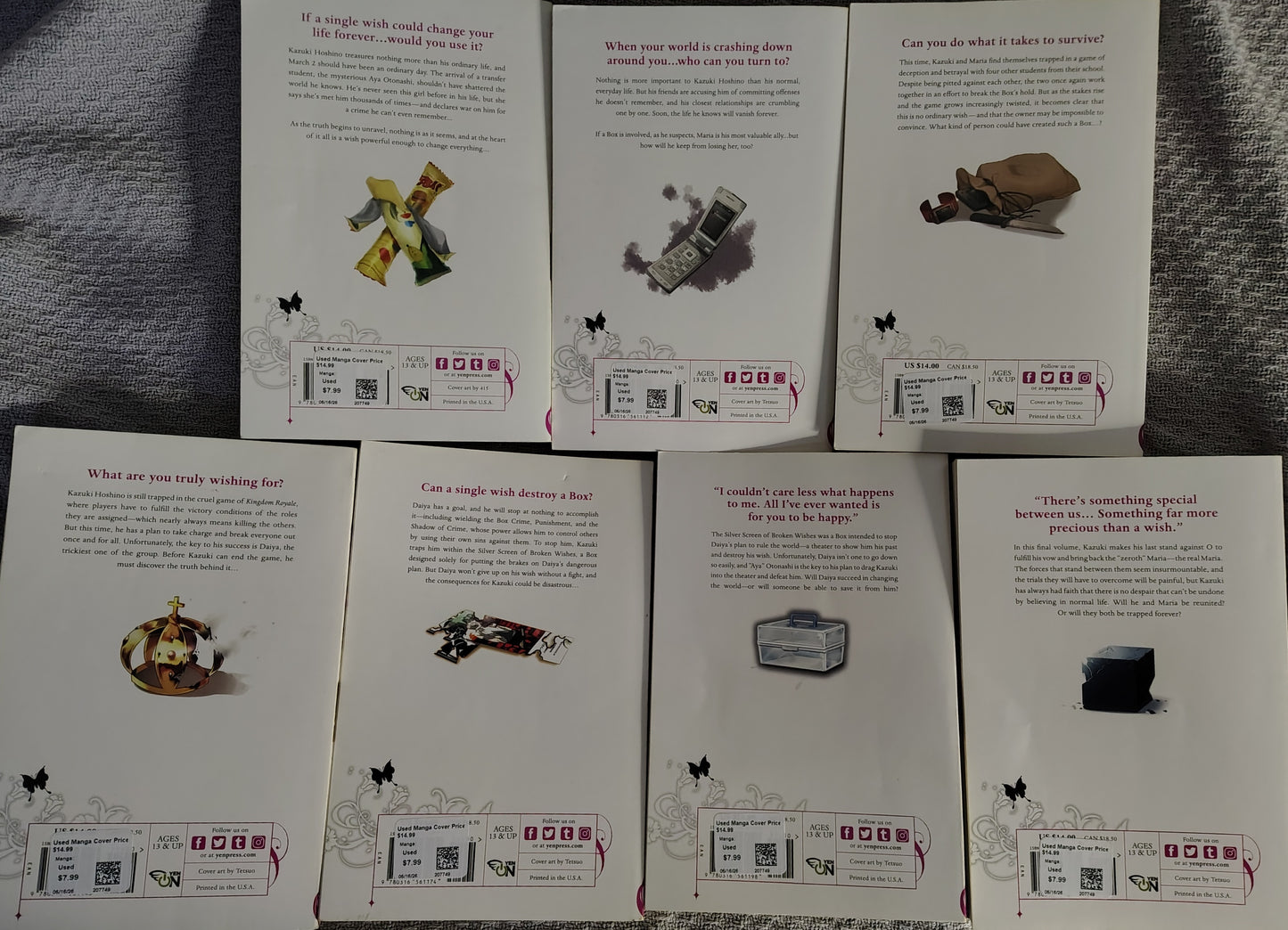 The Empty Box and Zeroth Maria, Light Novel, Full set 1 - 7 Eiji Mikage