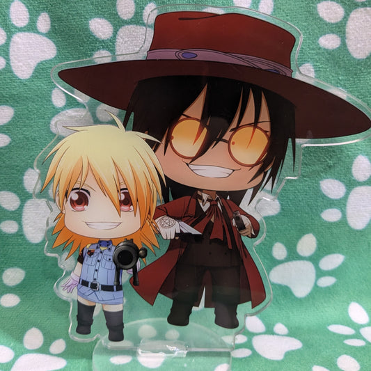 Hellsing Alucard and Seras Victoria ANIMEinU Acrylic Standee (Last Display)