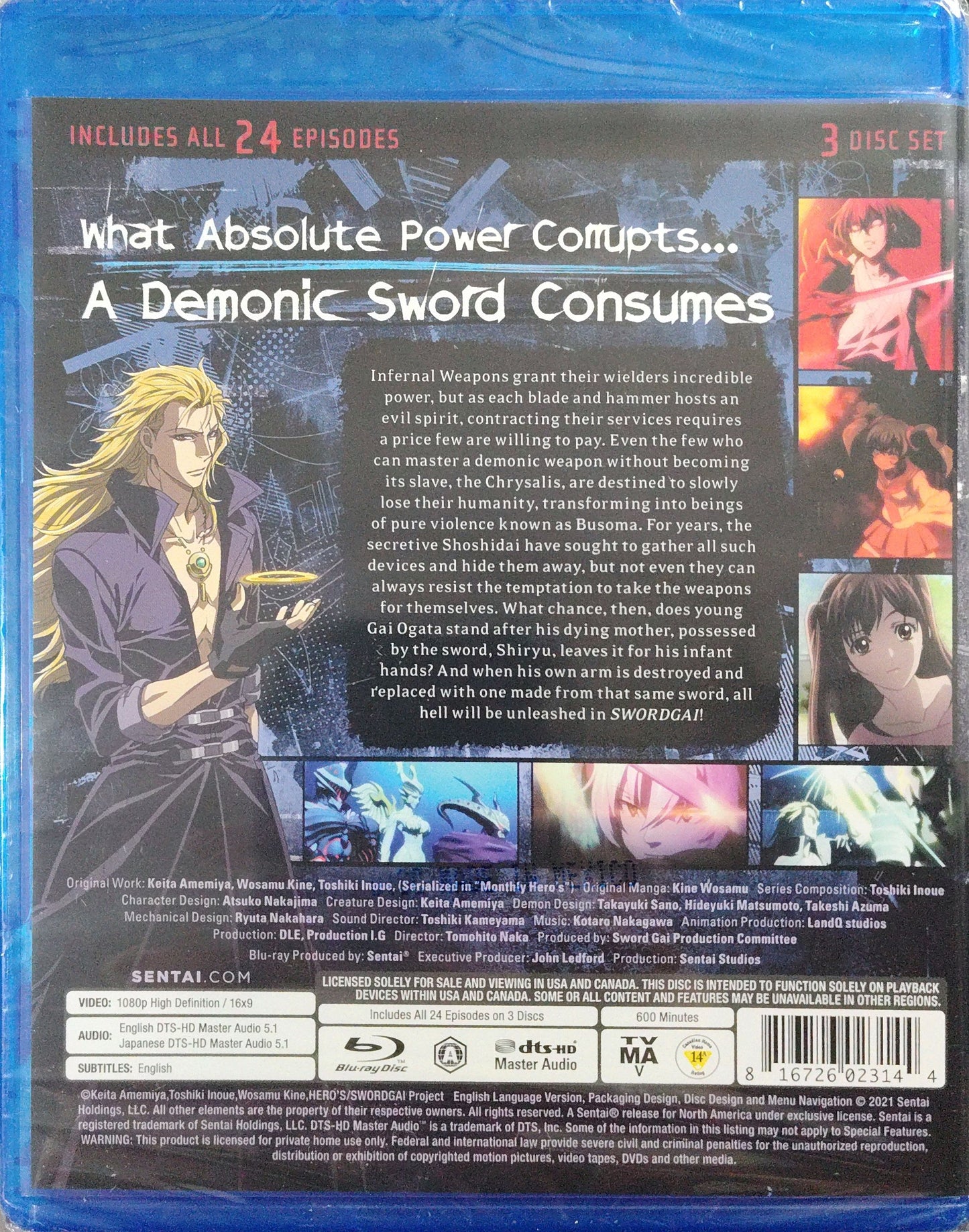 SWORDGAI (Season 1 + 2) Blu-ray Complete Collection Sealed