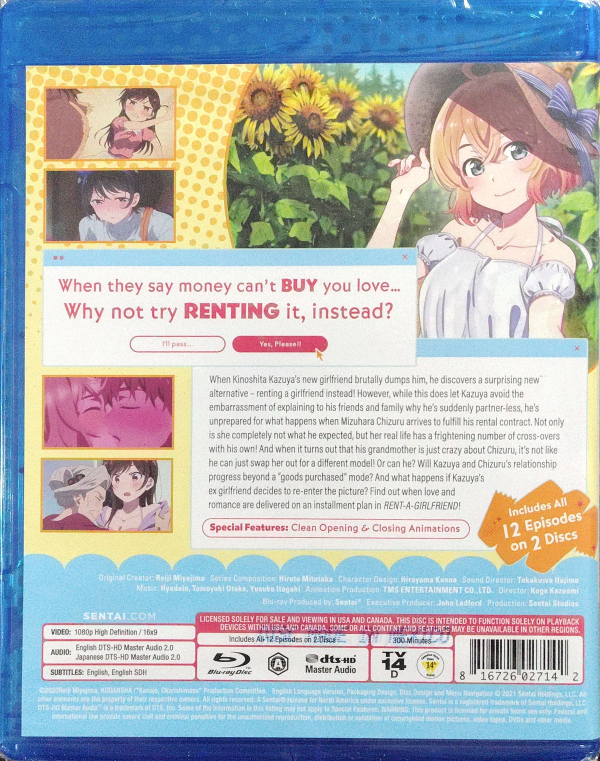 Rent-a-Girlfriend (Season 1) Blu-ray Complete Collection Sealed
