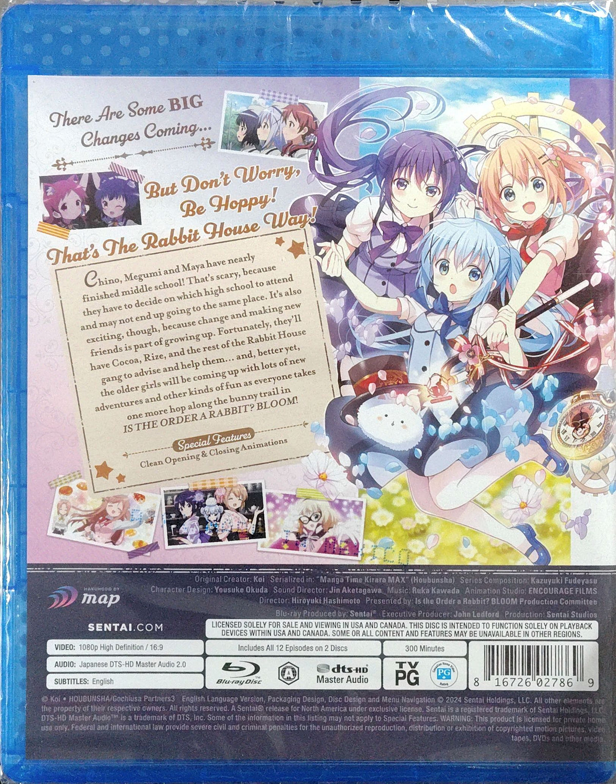 Is the Order a Rabbit? Season 1, 2, and 3 Blu-ray Complete Collection Sealed