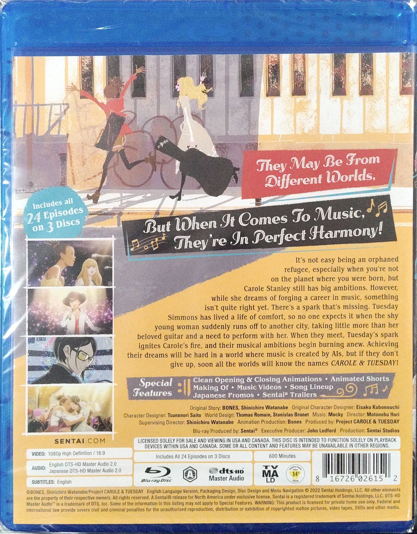 Carole & Tuesday Blu-ray Complete Collection Sealed