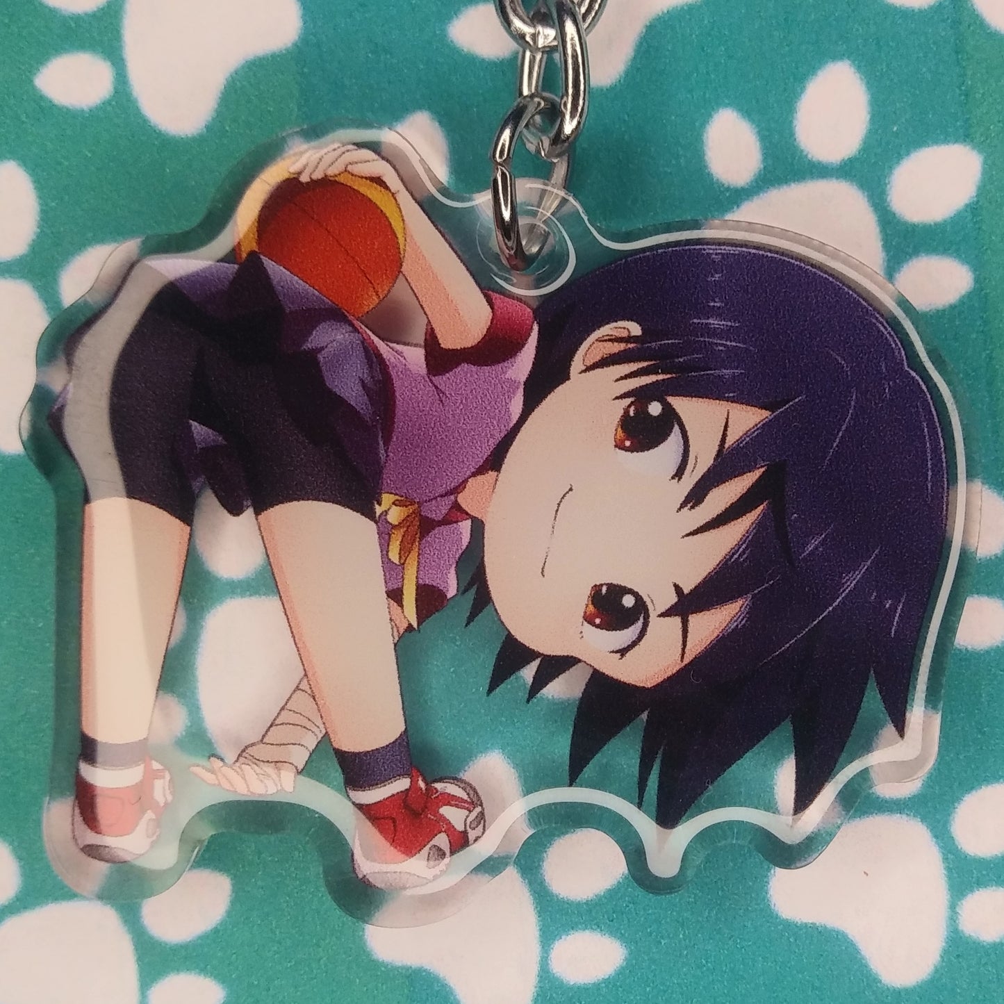 Monogatari Suruga Kanbaru ANIMEinU Keychain