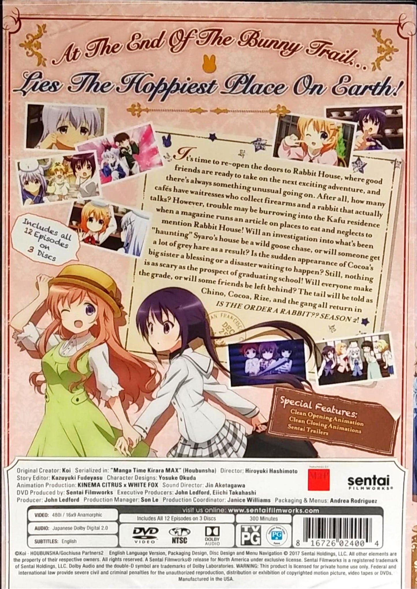 Is the Order a Rabbit? Season 2 DVD Complete Collection Sealed