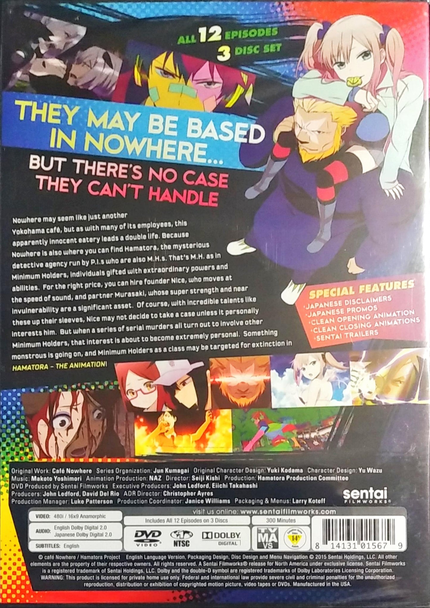 Hamatora the Animation DVD Complete Collection Sealed