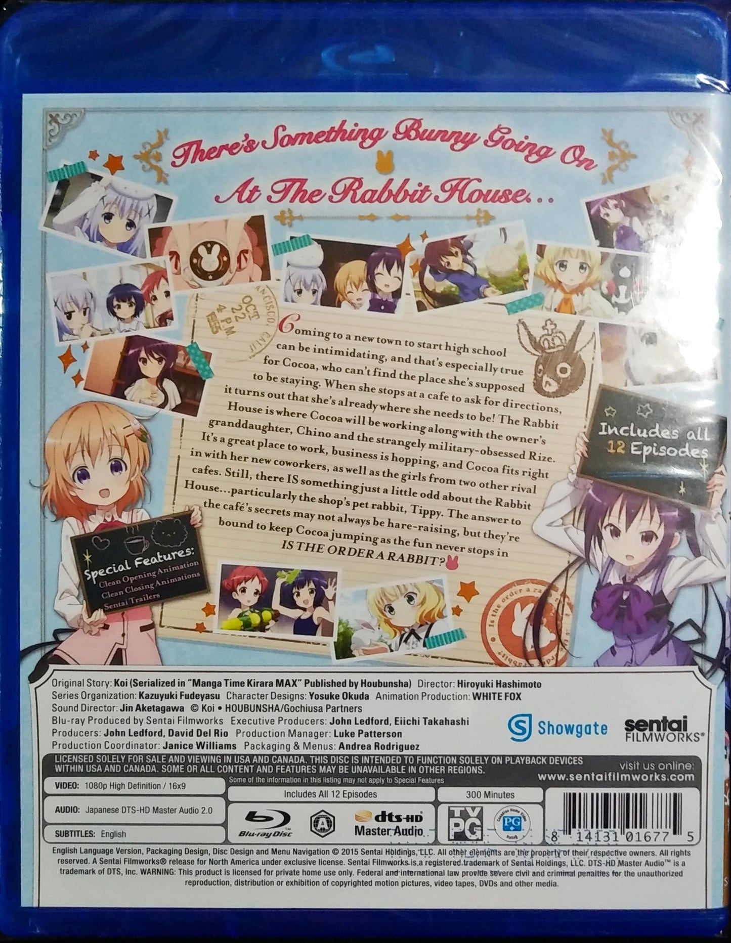 Is the Order a Rabbit? Season 1 Blu-ray Complete Collection Sealed