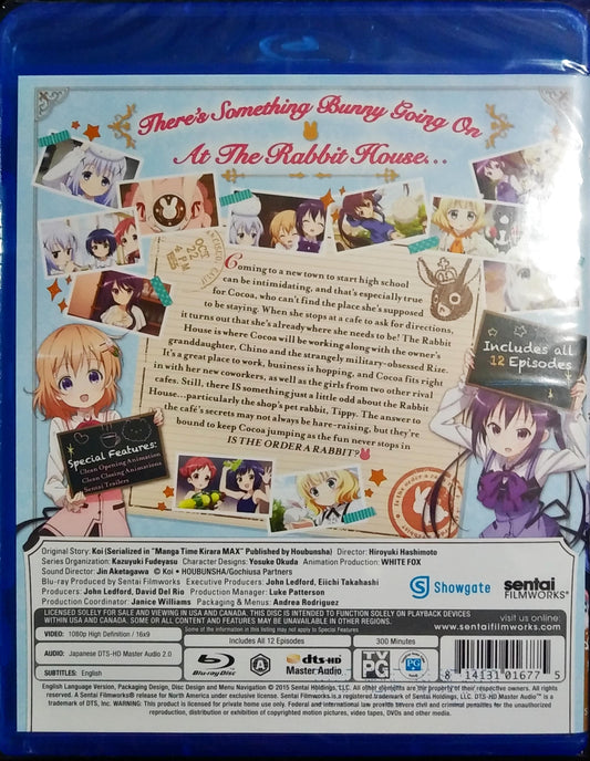 Is the Order a Rabbit? Season 1 Blu-ray Complete Collection Sealed