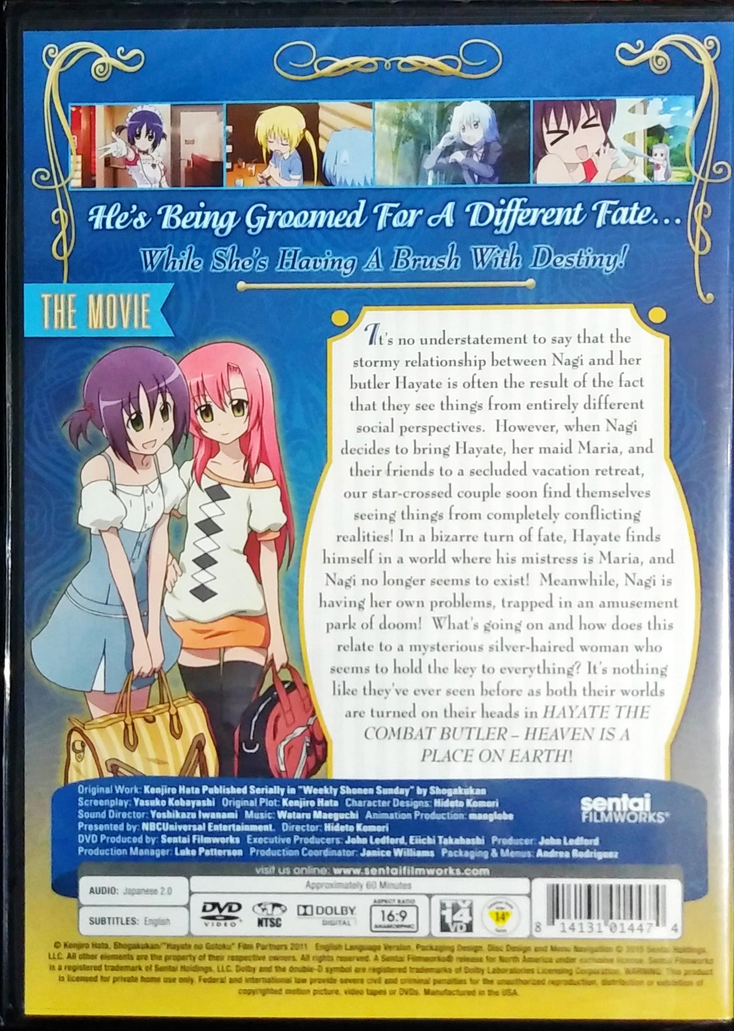 Hayate the Combat Butler The Movie Heaven is a Place on Earth DVD Sealed