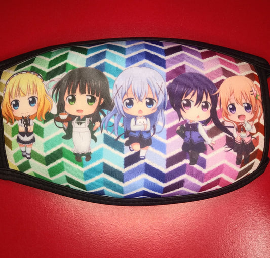 Is the Order a Rabbit? ANIMEinU Face Mask