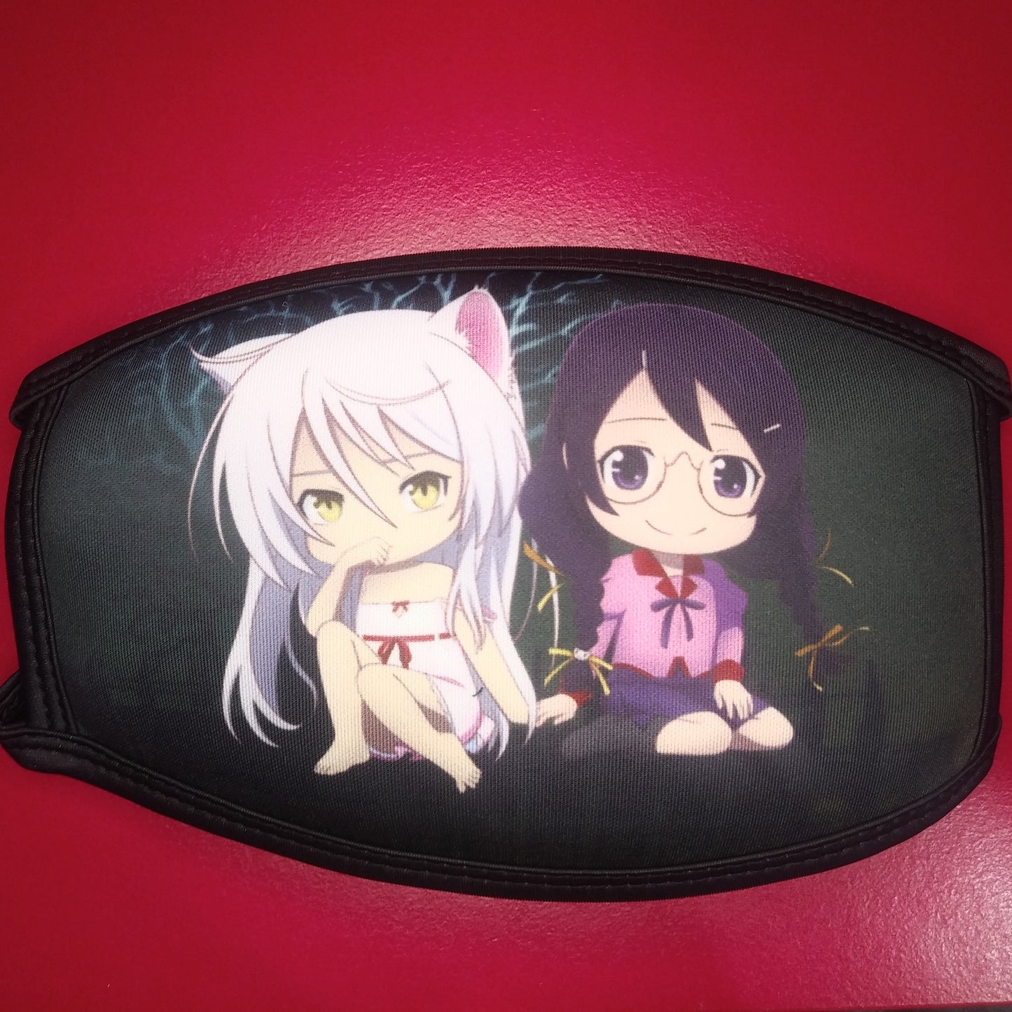 Monogatari Hanekawa ANIMEinU Face Mask