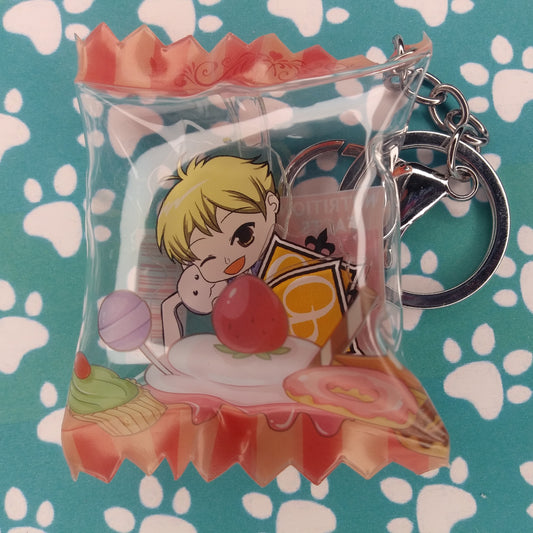 Host Club Honey ANIMEinU Snack Bag Keychain