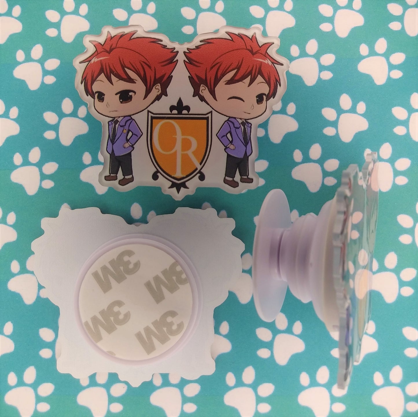 Host Club Hitachiin Twins ANIMEinU Collapsible Phone Grip