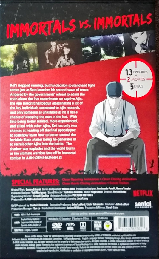 Ajin: Demi-Human Season 2 Complete Collection Sealed