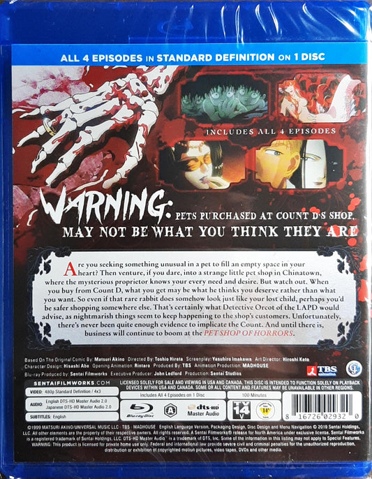 Pet Shop of Horrors Blu-ray Complete Collection Sealed