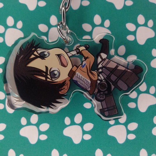 Attack on Titan Eren ANIMEinU Keychain