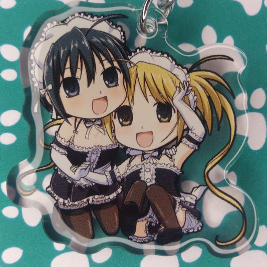 He Is My Master Izumi and Mitsuki ANIMEinU Keychain (damaged)