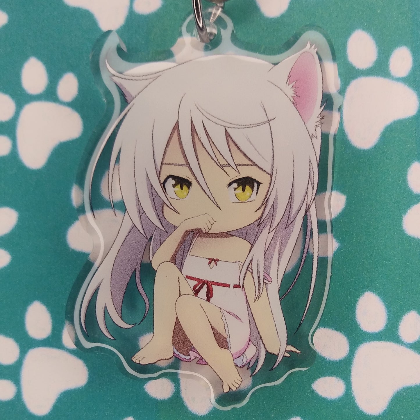 Monogatari Black Hanekawa ANIMEinU Keychain