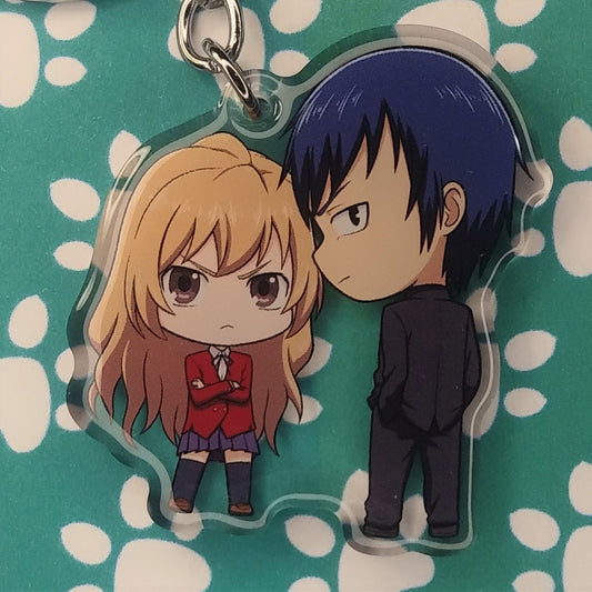 Toradora! Taiga and Ryuuji ANIMEinU Keychain