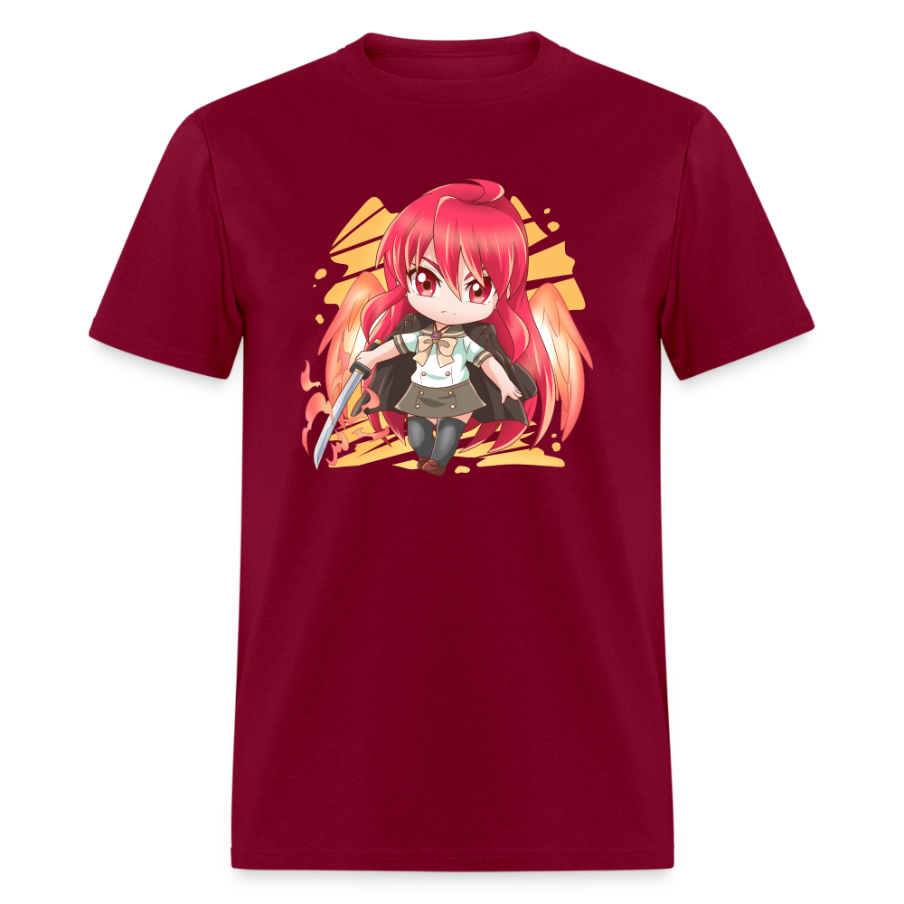 Shana T-Shirt Black ANIMEinU - burgundy