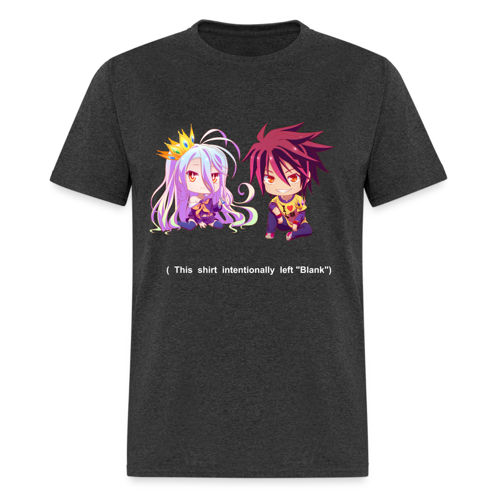 No Game No Life Shirt ANIMEinU Intentionally Blank - heather black