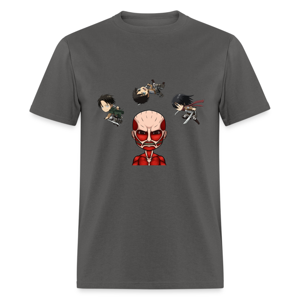 Attack on Titan T-Shirt ANIMEinU - charcoal