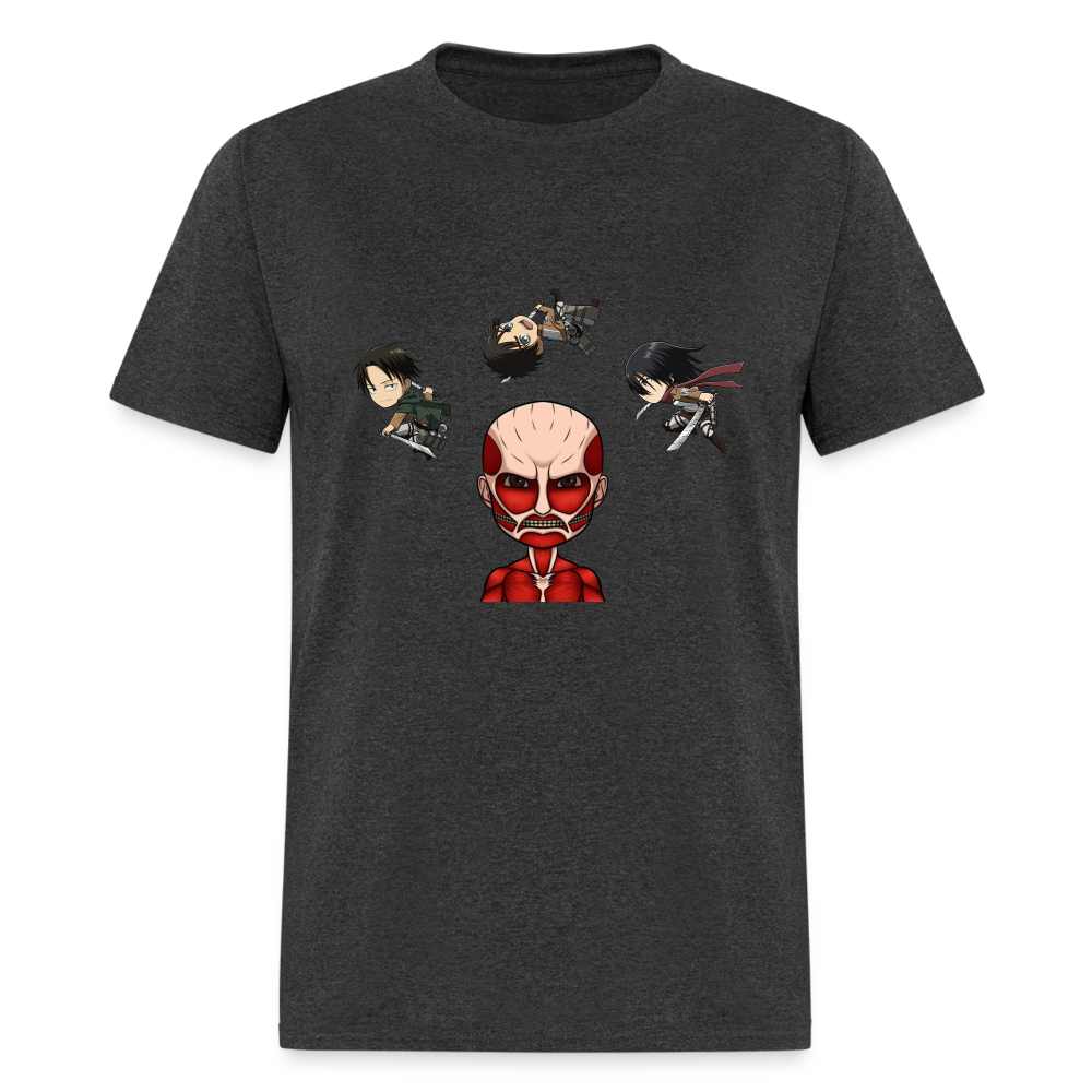 Attack on Titan T-Shirt ANIMEinU - heather black