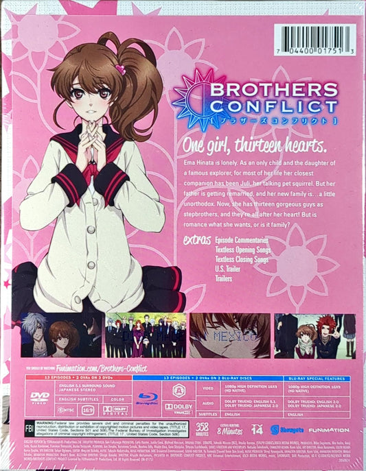 Brothers Conflict The Complete Series Limited Edition Blu-ray/DVD Sealed
