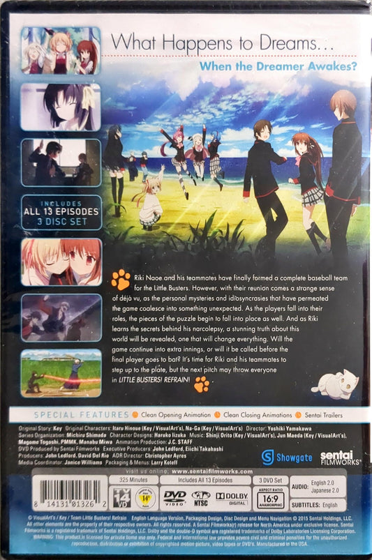 Little Busters! Refrain DVD Complete Collection Sealed