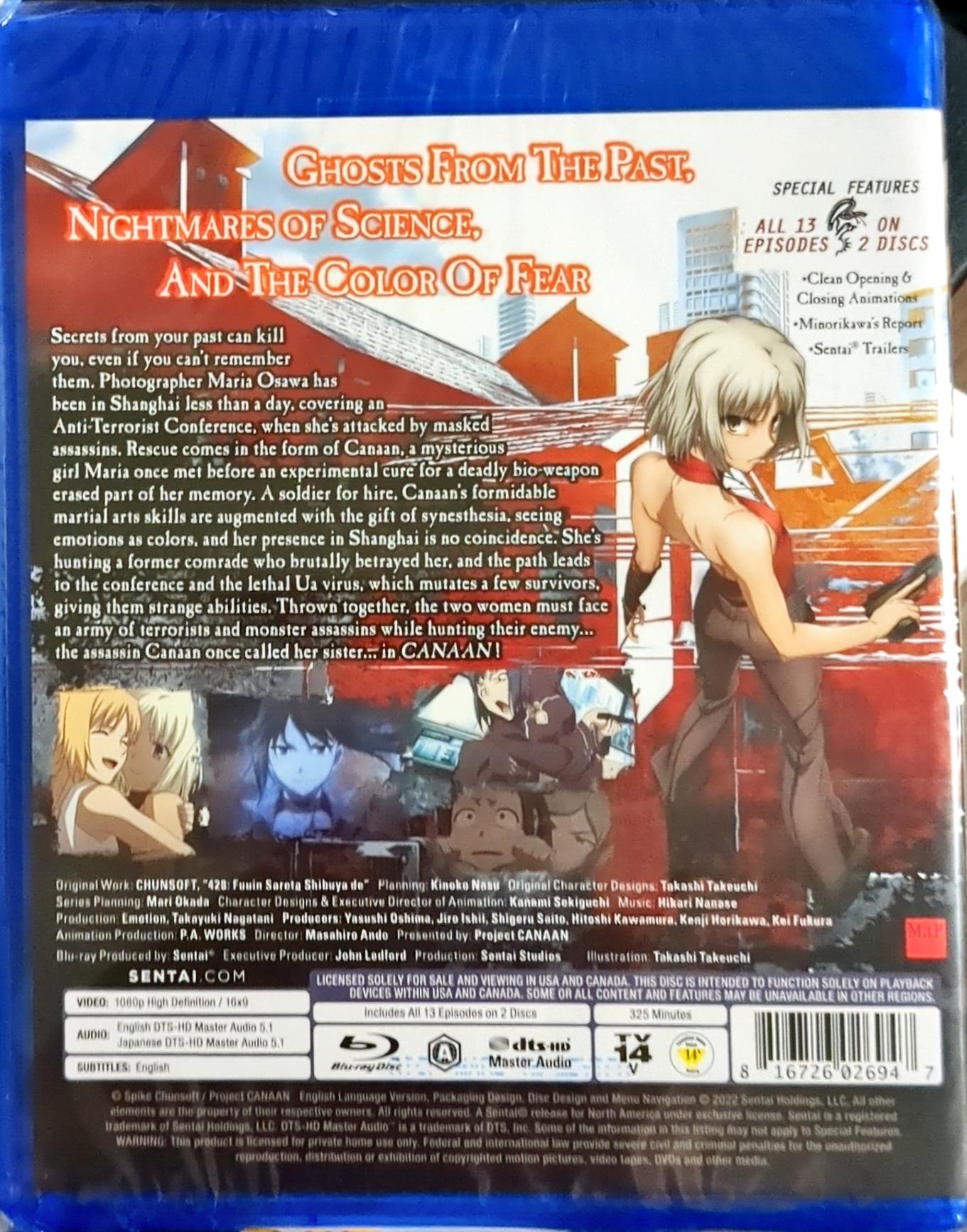 Canaan Blu-ray Complete Collection Sealed