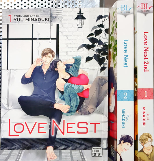 Love Nest Manga, 1 2 2nd Yuu Minaduki BL, Yaoi, Romance, Mature,