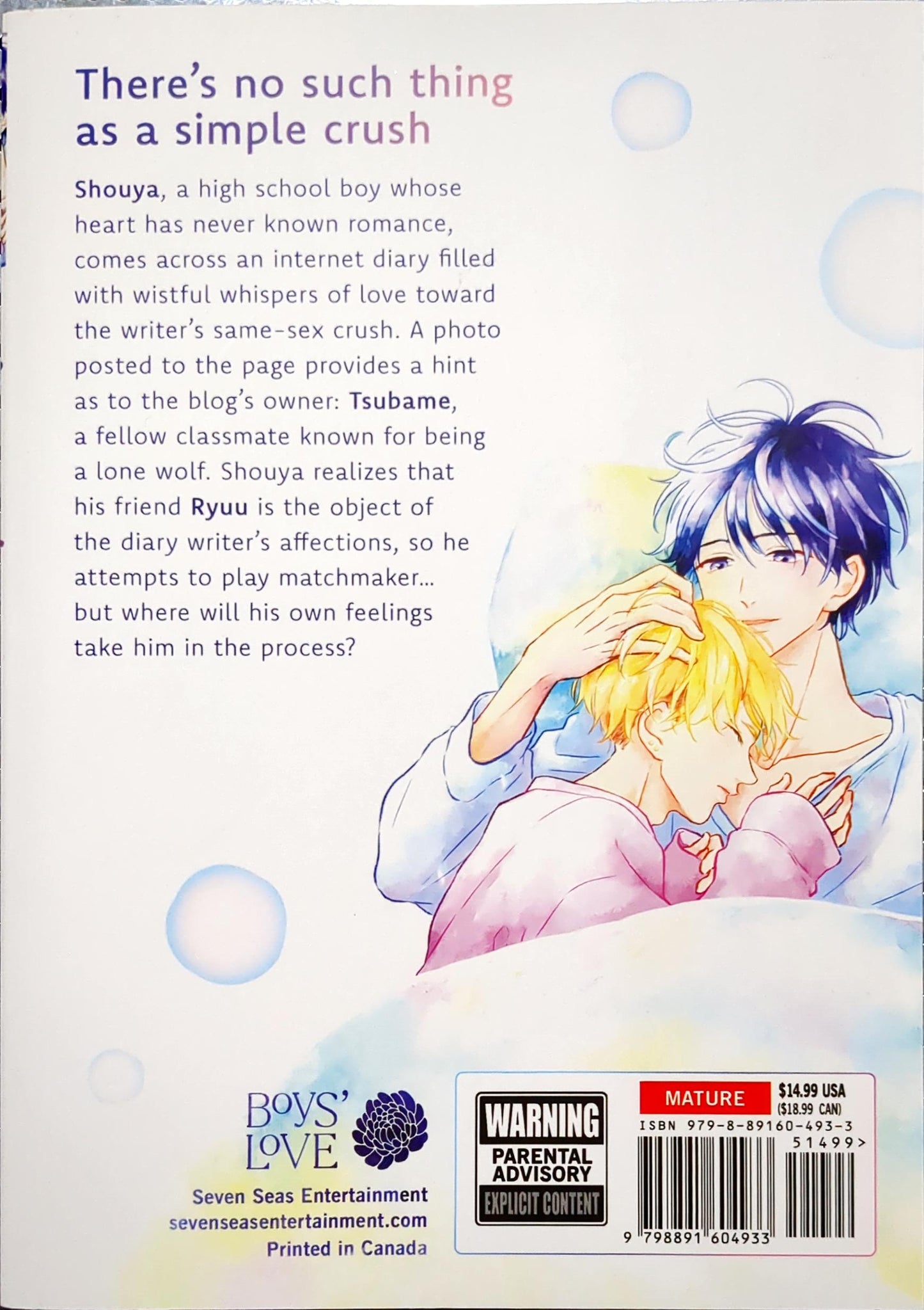Hatsukoi Note 1, Amekiri, Manga, BL, Yaoi, Romance, Mature