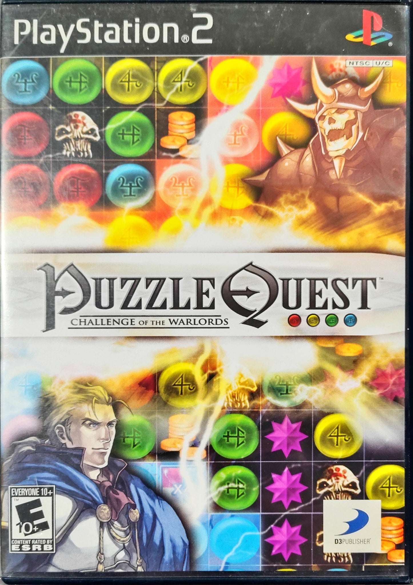 Puzzle Quest: Challenge of the Warlords PlayStation 2 Open box, Tested