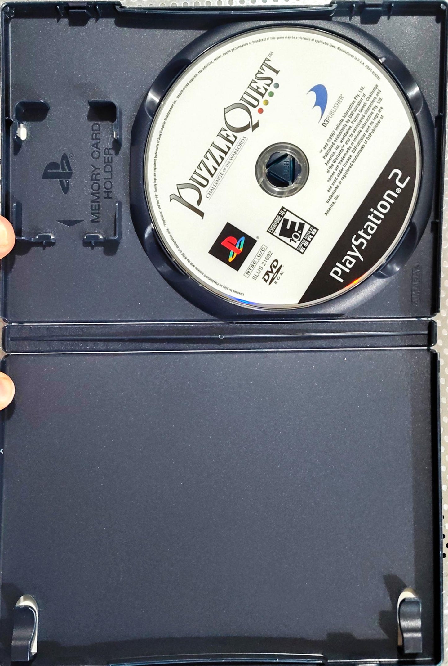 Puzzle Quest: Challenge of the Warlords PlayStation 2 Open box, Tested