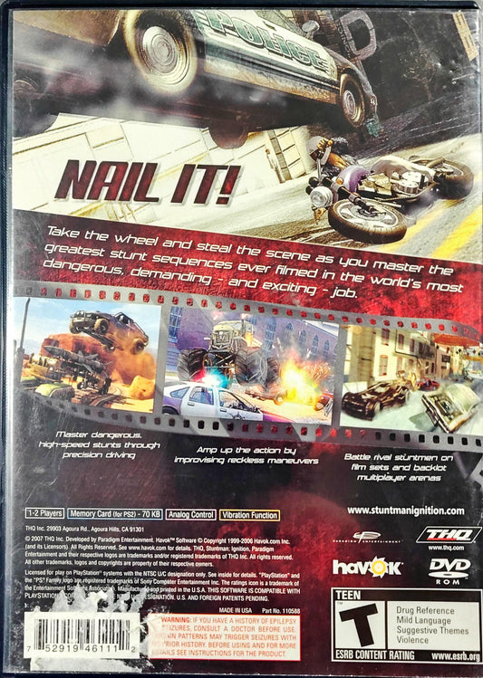 Stuntman Ignition PlayStation 2 Open box, Complete, Tested