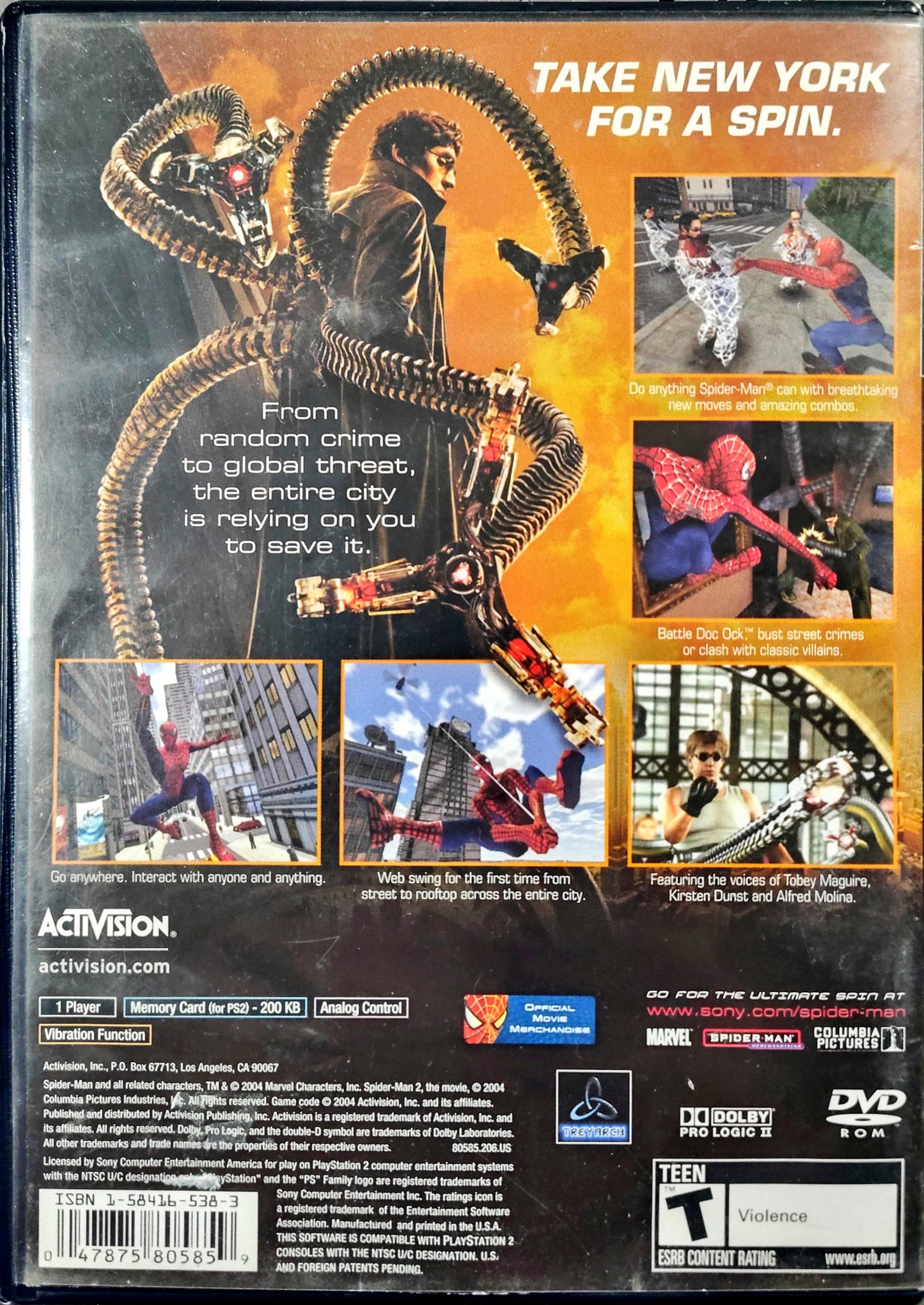 Spiderman 2 PlayStation 2 Open box, Complete, Tested